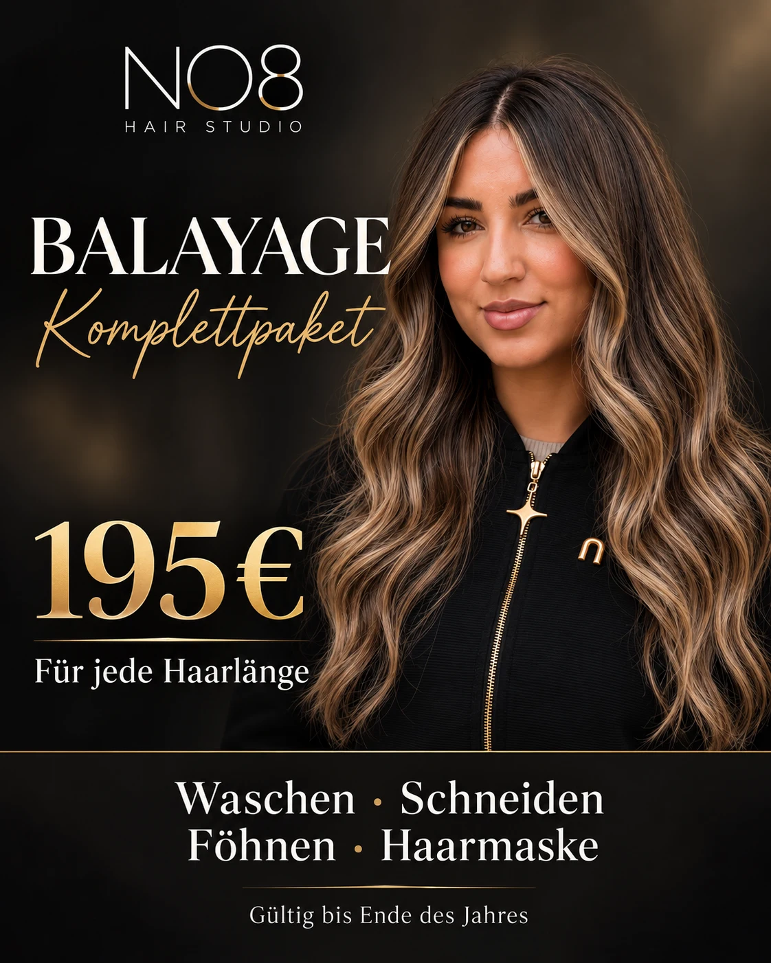 Balayage-Komplettpaket für 195 € — Waschen, Schneiden, Föhnen und Haarmaske, für jede Haarlänge, gültig bis Ende des Jahres